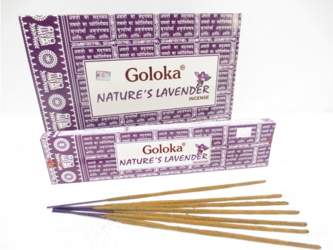 Goloka Vonné tyčinky NATURE'S LAVENDER, 15 g