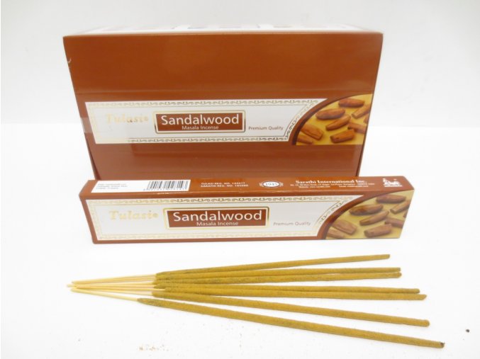 TULASI Vonné tyčinky SANDALWOOD MASALA Premium quality, 15 g