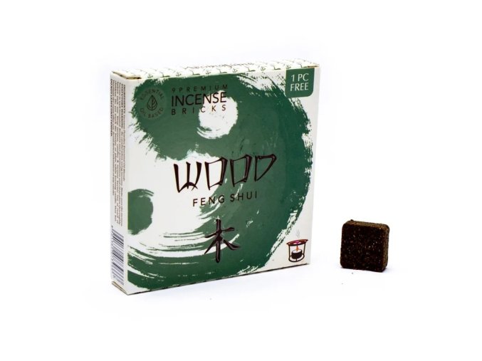 Aromafume Vonné cihličky Feng Shui Wood Dřevo, 9 ks