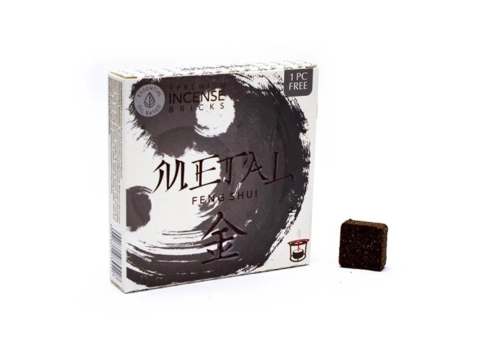 Aromafume Vonné cihličky Feng Shui Metal Kov, 9 ks
