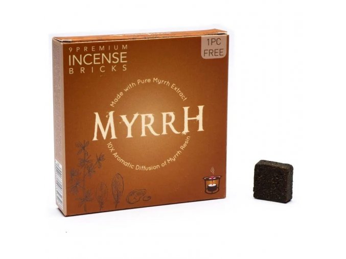 Aromafume Vonné cihličky Spiritual awareness Myrrh (Myrha), 9 ks