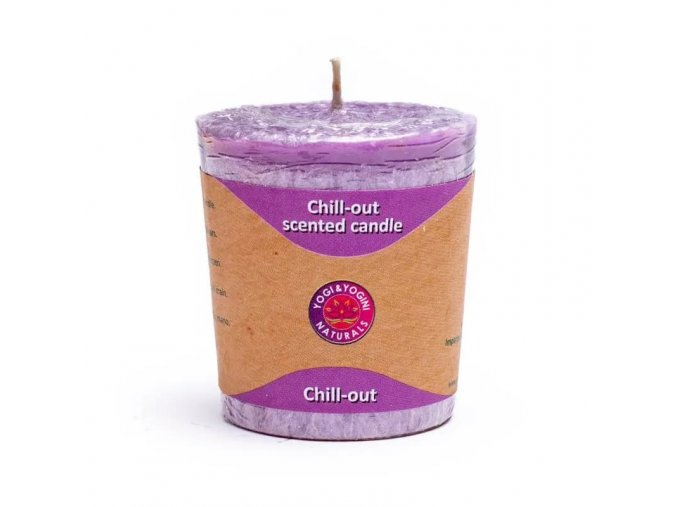 Yogi & Yogini Naturals Votivní vonná svíčka Chill out, 54 g