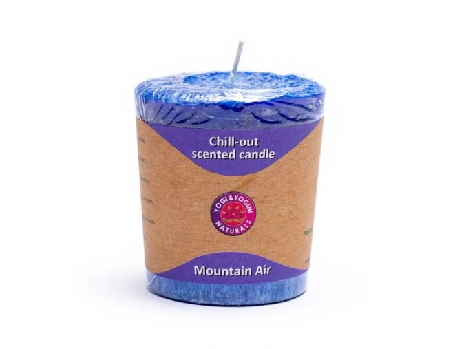 Yogi & Yogini Naturals Votivní vonná svíčka Mountain Air, 54 g