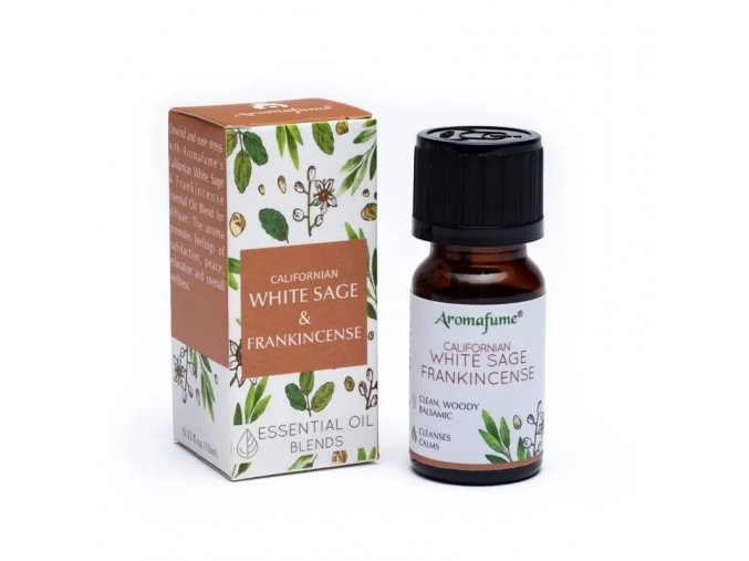 Aromafume Essential Oil Směs White sage & Frankincense Bílá šalvěj a kadidlo, 10 ml