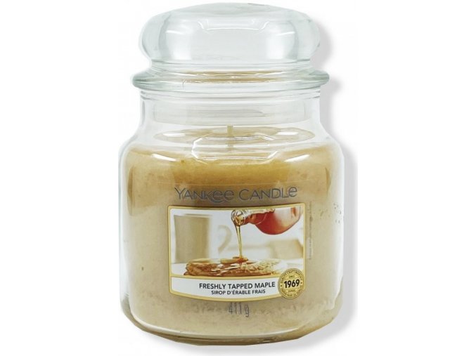 Yankee Candle Vonná svíčka Freshly Tapped Maple (Čerstvý javorový sirup),411 g