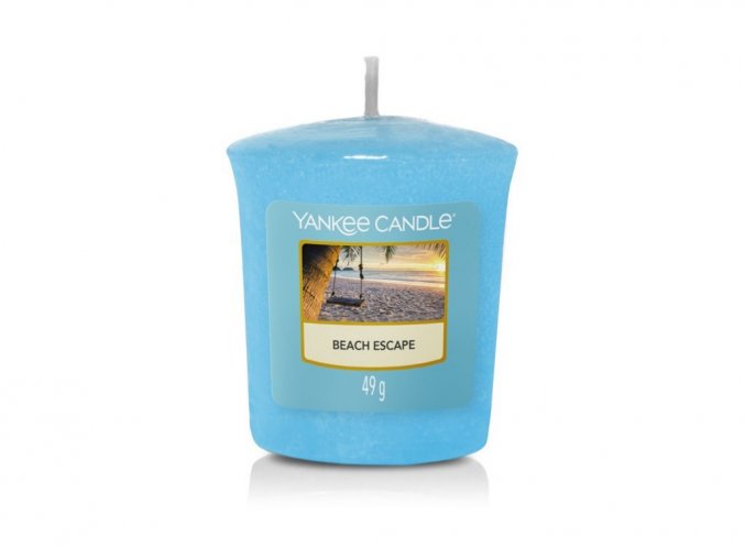 Yankee Candle Votivní vonná svíčka Beach Escape (Únik na pláž), 49 g