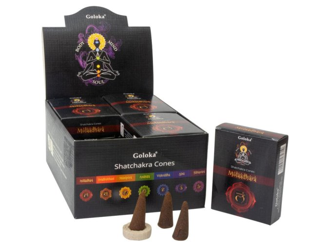 Goloka Vonné kužely Chakra, 10 ks 1
