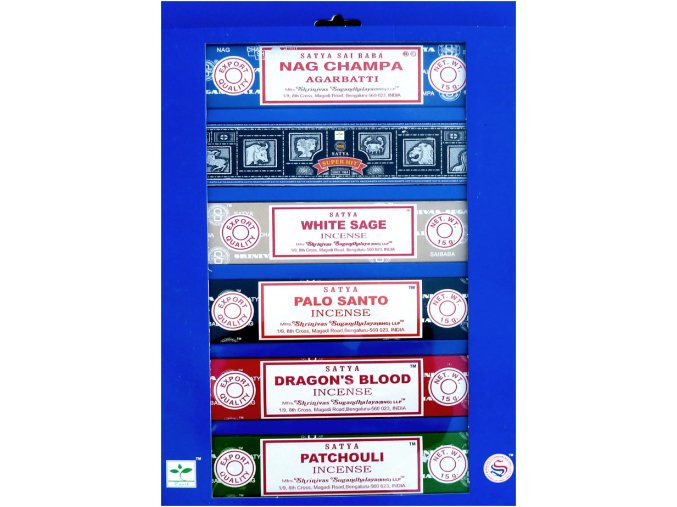 Shrinivas Satya Vonné tyčinky Nag Champa Collection (Dárková sada), 6 x 15 g