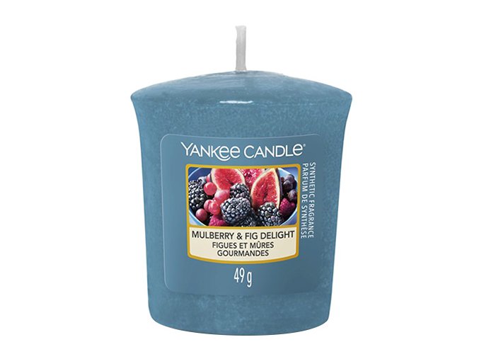 Yankee Candle Votivní svíčka Mulberry & Fig Delight (Lahodné moruše a fíky), 49 g
