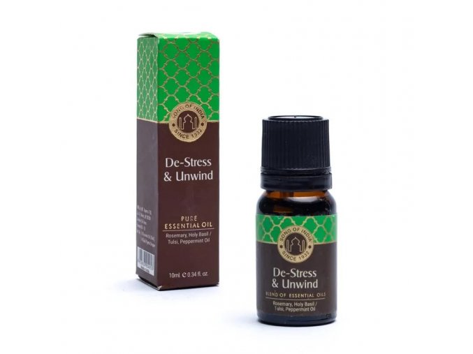 Song of India MIX esenciálních olejů De Stress & Unwind (Anti stres a relax), 10 ml