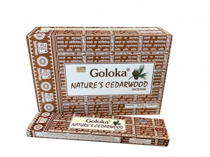 Goloka Vonné tyčinky NATURE'S Cedarwood, 15 g