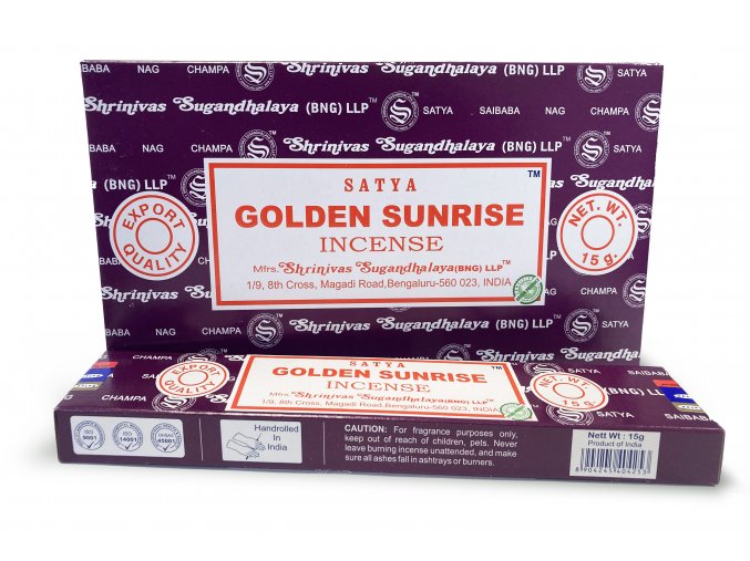 Shrinivas Satya Vonné tyčinky Golden Sunrise, 15 g