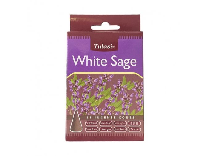 Tulasi Vonné kužely White sage (Bílá šalvěj), 15 ks