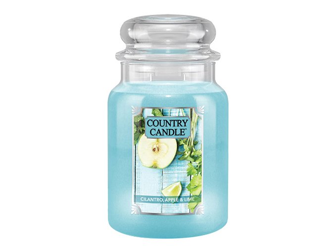 Country Candle Vonná svíčka Cilantro Apple & Lime, 680 g.