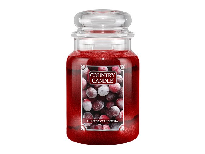 Country Candle Vonná svíčka Frosted Cranberries, 680 g.