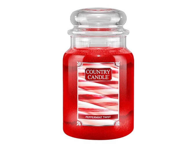 Country Candle Vonná svíčka Peppermint Twist, 680 g.