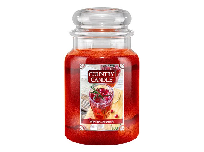 Country Candle Vonná svíčka Winter Sangria, 680 g.