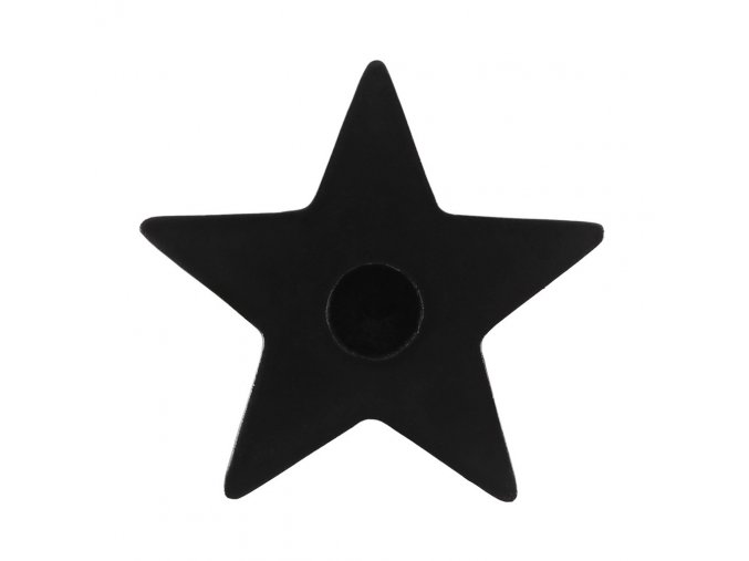 Magic Spell Candles BLACK STAR Svícen pro magické svíčky, 6 x 6 x 1,5 cm