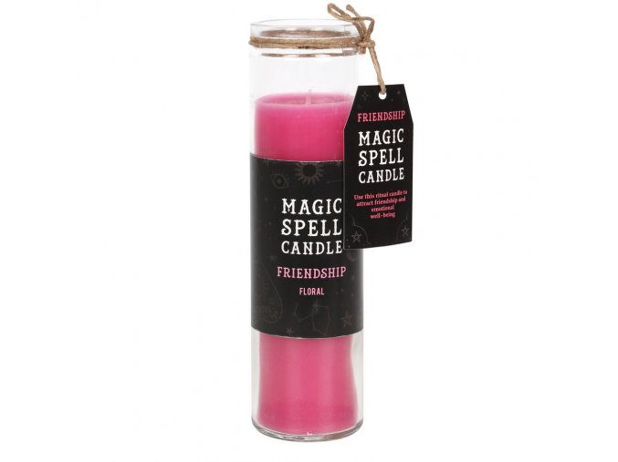 Magic Spell Candles Magická svíčka Friendship (Růžová)