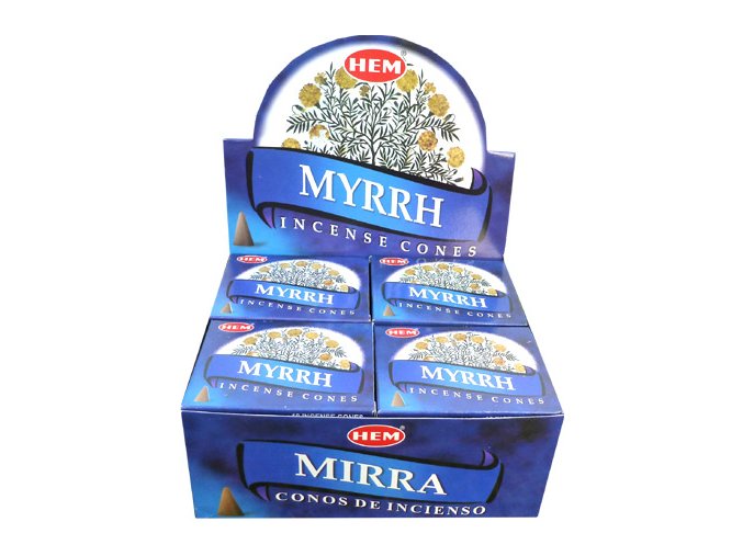 HEM Vonné kužely Myrrh (myrha), 10 ks