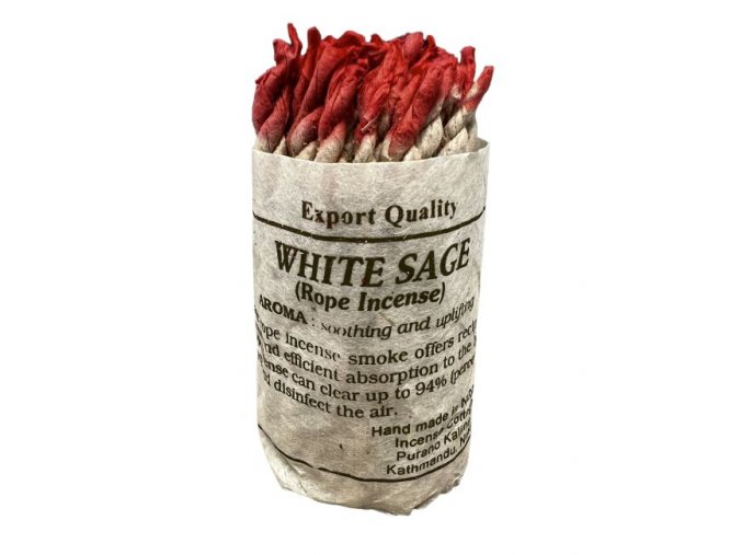 Tibetan incense Tibetské vonné provázky bylinné White sage, 40 ks