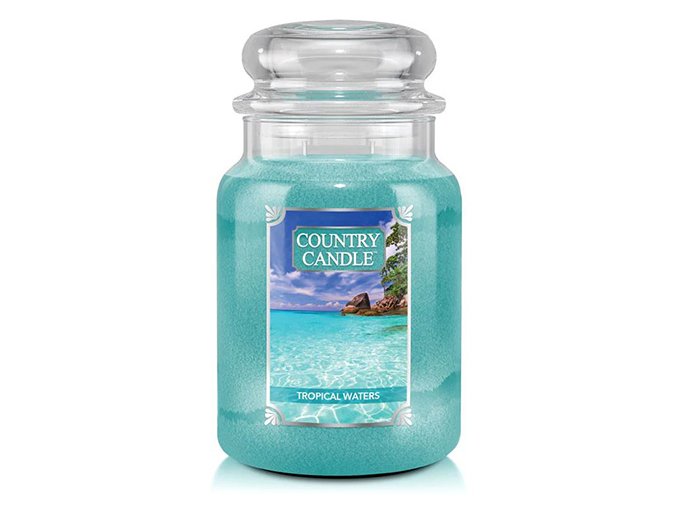 Country Candle Vonná svíčka Tropical Waters, 680 g.