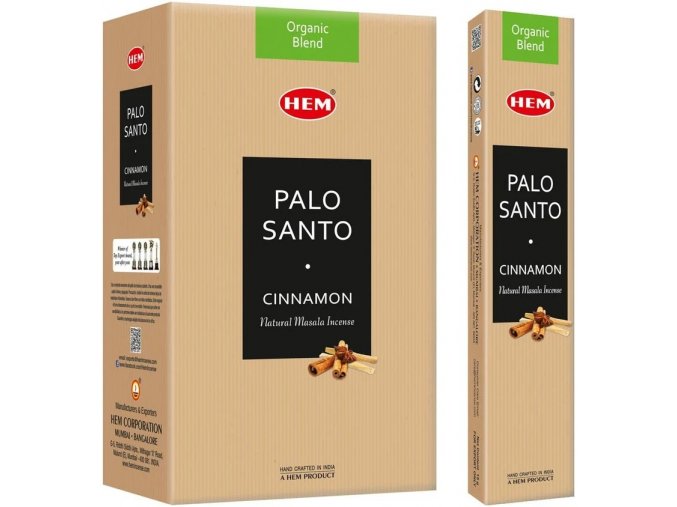 HEM Vonné tyčinky Organic Blend Premium Masala Palo Santo & Cinnamon, 15 g