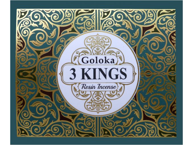 Goloka Vonná pryskyřice pro vykuřování Three Kings (3 králové), 50 g.