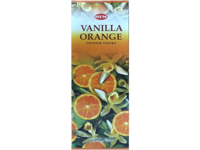 HEM Vonné tyčinky Vanilla Orange (vanilka a pomeranč), 20 ks