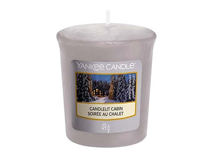 Yankee Candle Votivní svíčka Chata ozářena svíčkou, 49 g