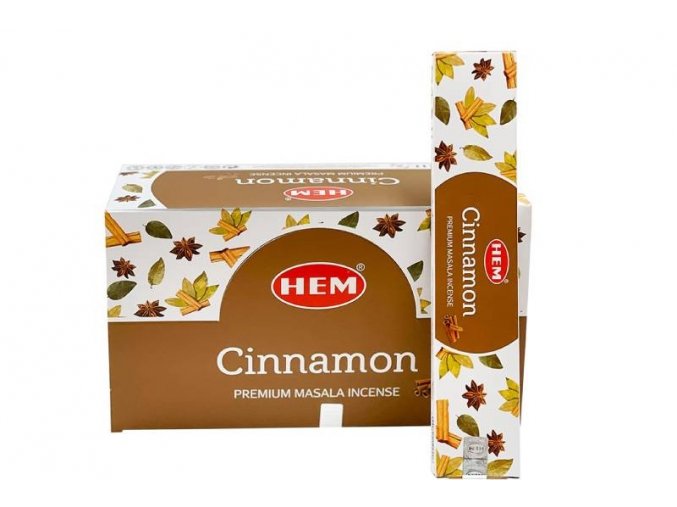 HEM Vonné tyčinky Premium Masala Cinnamon (skořice), 15 g 1