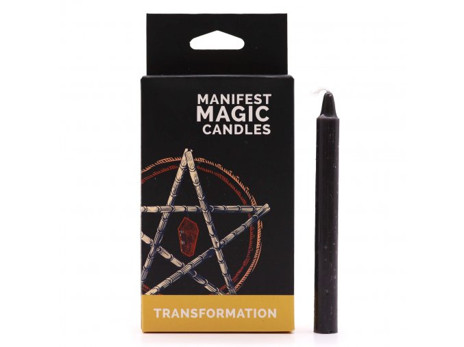 Ancient Wisdom Manifest Magic Candles Transformation Černé, balení 12 ks