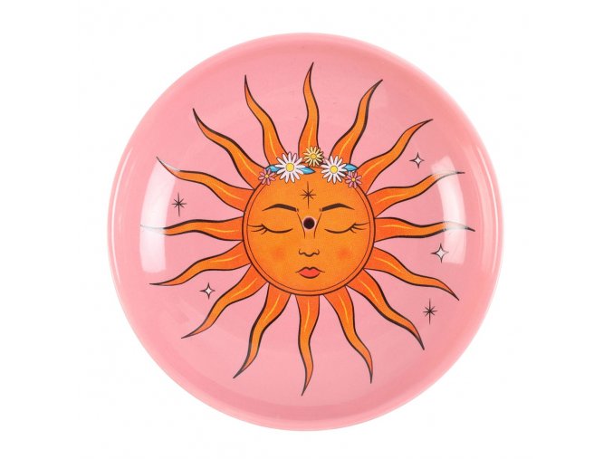 Mani Bhadra Stojánek na vonné tyčinky Nebeské slunce, Ø 8,5 cm