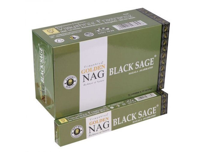 Vijayshree Vonné Tyčinky Golden Nag Black Sage, 15 g