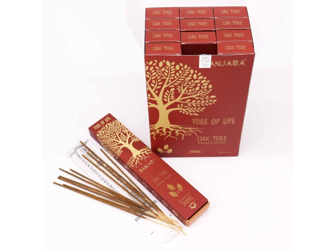 Banjara Vonné tyčinky Botanické Strom Oak (Dub), 15 g.