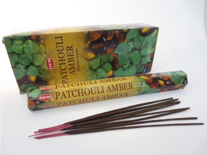HEM Vonné tyčinky Patchouli Amber, 20 ks