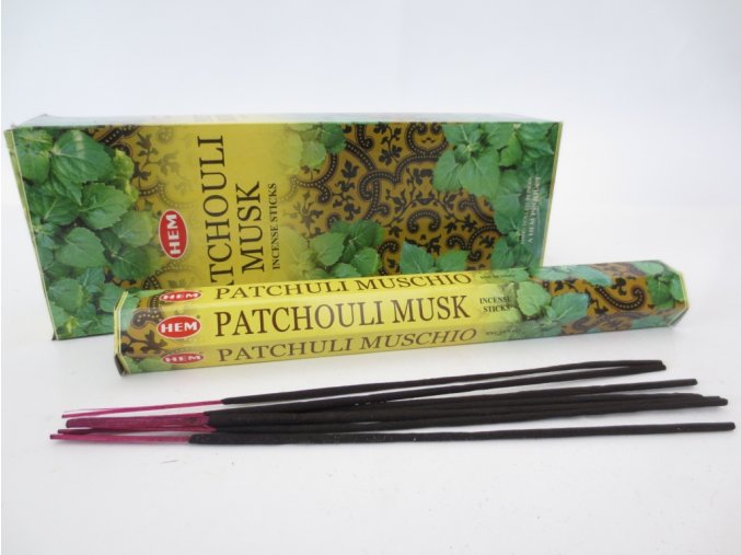 HEM Vonné tyčinky Patchouli Musk, 20 ks