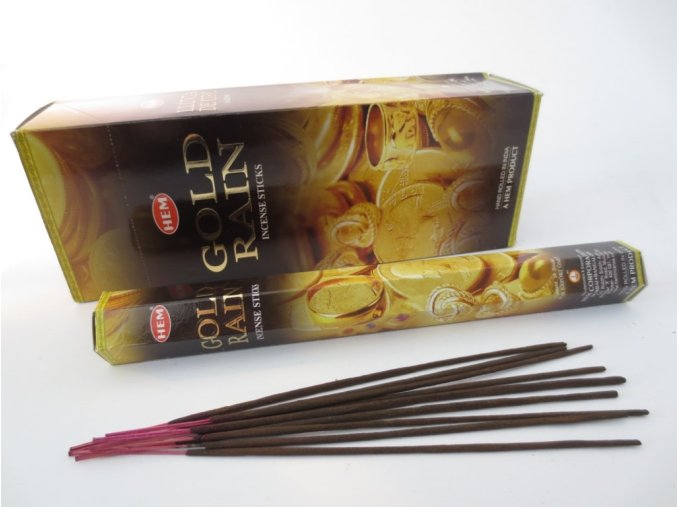 HEM Vonné tyčinky Gold Rain (Zlatý déšť), 20 ks