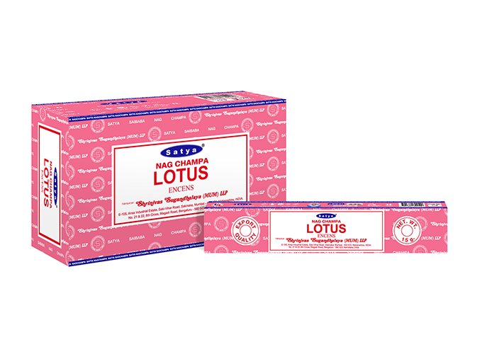 Shrinivas Satya Vonné tyčinky Lotus, 15 g