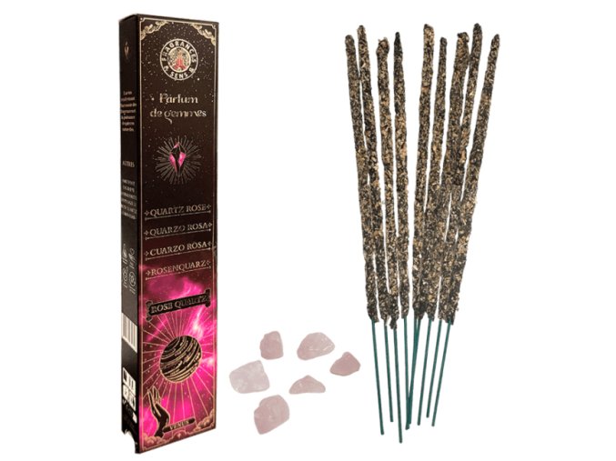 FRAGANCES & SENS Vonné tyčinky Parfum de Gemmes Rose Quartz Venuše, 20 g.