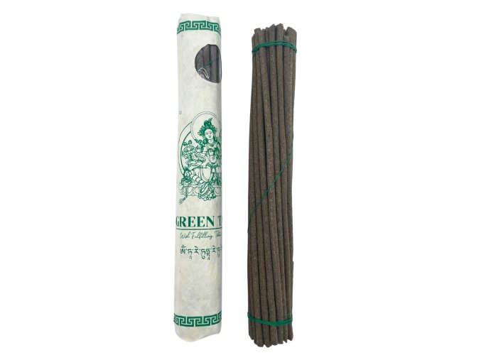 Tibetan incense Tibetské vonné tyčinky Green Tara, 30 ks
