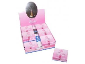 Vonné kužely Shrinivas Satya Nag Champa Rose, 12 ks