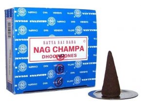 Vonné kužely Shrinivas Satya Nag Champa, 12 ks