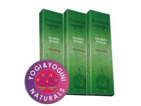 Vonné tyčinky Tibetan Milarepa Pure living Čistý život, 20 g