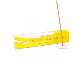 Vonné tyčinky Nippon Kodo Scentsual Sparkling Gold Yuzu, 30 ks