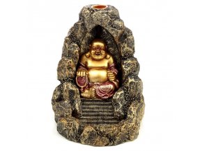 Mani Bhadra Stojan na vonné kužely Tekoucí dým Buddha, 18,5 x 13,5 x 12 cm