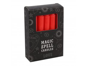 Magic Spell Candles Magické svíčky Love Červená, 12 ks