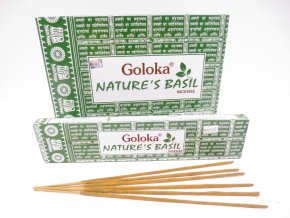 Goloka Vonné tyčinky NATURE'S BASIL, 15 g