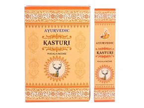 Ayurvedic Vonné tyčinky Kasturi, 15 ks