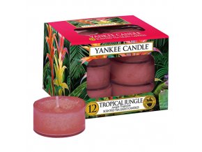 Yankee Candle Čajová svíčka Tropical Jungle (Tropická džungle), 12 ks